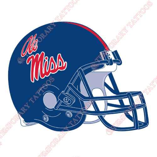 Mississippi Rebels Customize Temporary Tattoos Stickers NO.5124